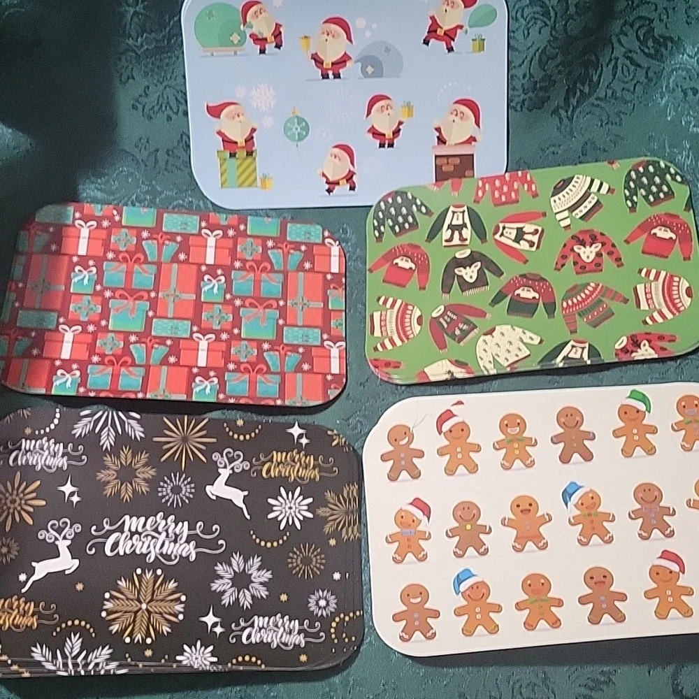 Festive Holiday Party Tray Set - Multicolor